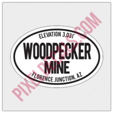 Trail Oval Decal - AZ - Woodpecker Mine