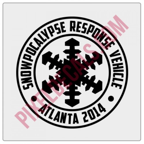 Snowpocalypse Atlanta 2014 Decal