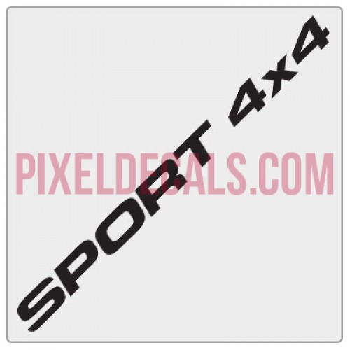 Sport 4x4 Decals