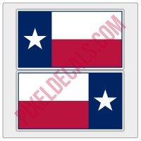 Texas Flag Decals - Color