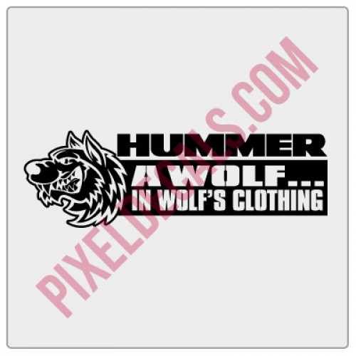 A Wolf in Wolf's Clothing Decal - Version 2