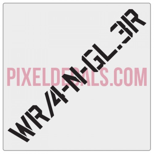 WR/4-N-GL.3R Hood Lettering Decals (Pair)